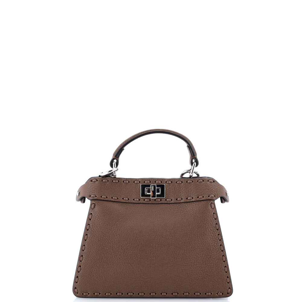 Fendi Petite Selleria Peekaboo ISeeU Bag Leather
